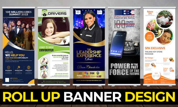 Gig Preview - Design roll up banner, retractable banner, pull up and x stand banner