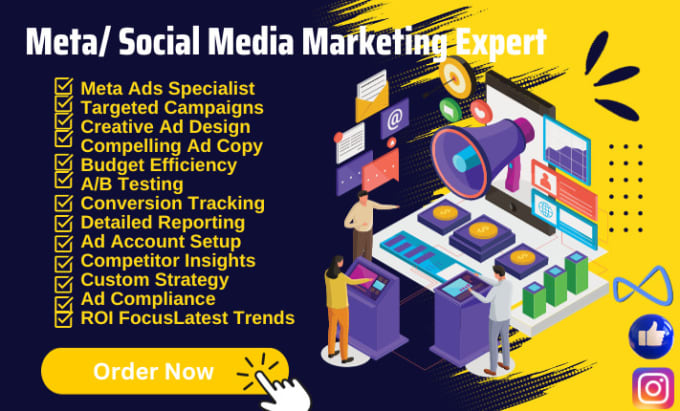 Gig Preview - Professional social media marketing manager for meta ads and facebook marketing