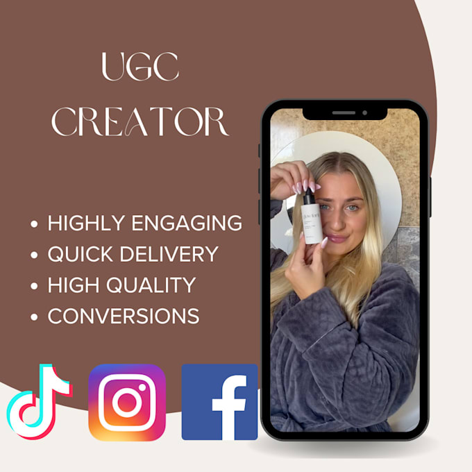 Gig Preview - Create converting user generated content videos for tiktok and instagram