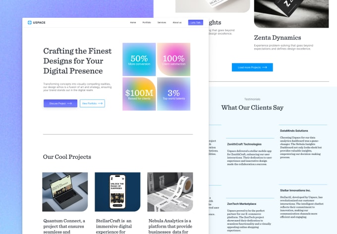 Bestseller - design professional website template , UI UX, mockups and webpages in figma