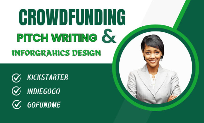 Gig Preview - Craft a winning crowdfunding pitch with SEO magic and stunning infographics