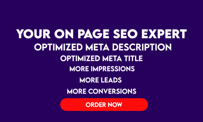 Gig Preview - Write SEO optimized meta descriptions, title, h1, and image alt tags