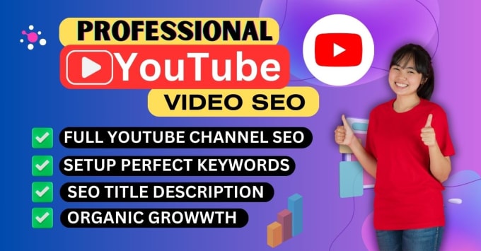 Gig Preview - Be your certified youtube channel growth manager and video SEO expert