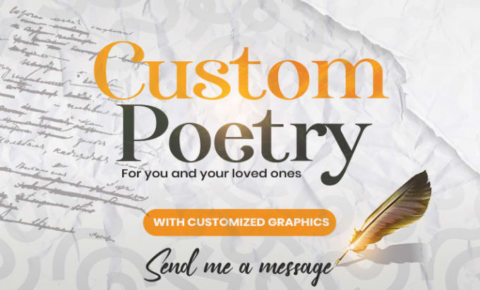 Gig Preview - Write beautiful poems for your loved ones