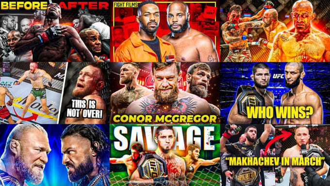 Gig Preview - Design MMA ufc boxing wwe youtube thumbnail