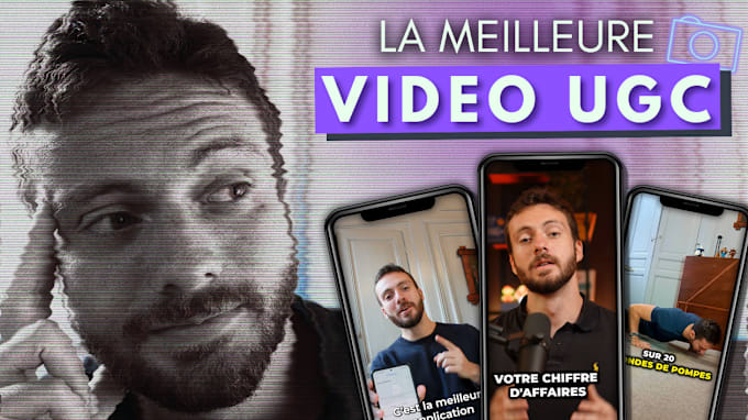 Gig Preview - Create pro french ugc video and ads for social medias