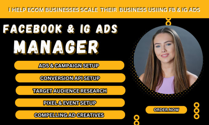 Gig Preview - Setup facebook ads campaign, fb advertising, fb marketing, instagram ads