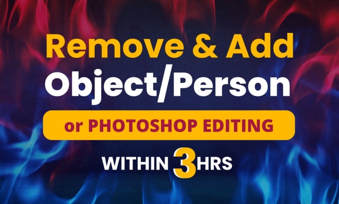 Gig Preview - Remove or add objects from images and do photoshop editing