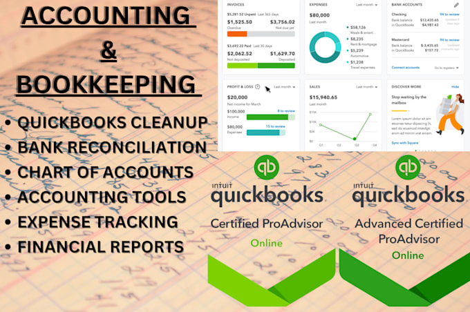 Gig Preview - Do accounting and bookkeeping using quickbooks online