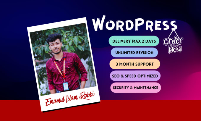 Gig Preview - Build a ecommerce wordpress website and business, portfolio, lms, landing page