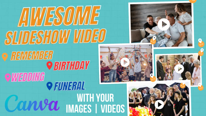 Gig Preview - Create an amazing memorial slideshow and photo slideshow video