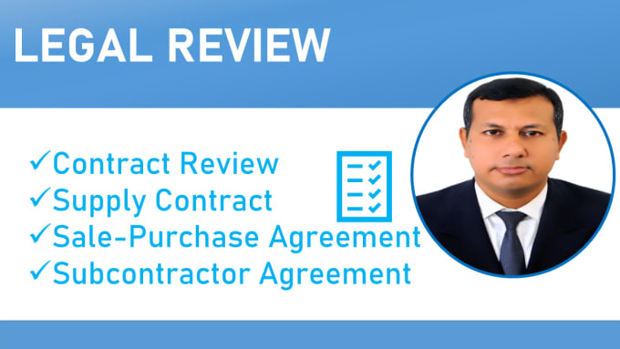 Gig Preview - Do legal review for your contracts and agreements