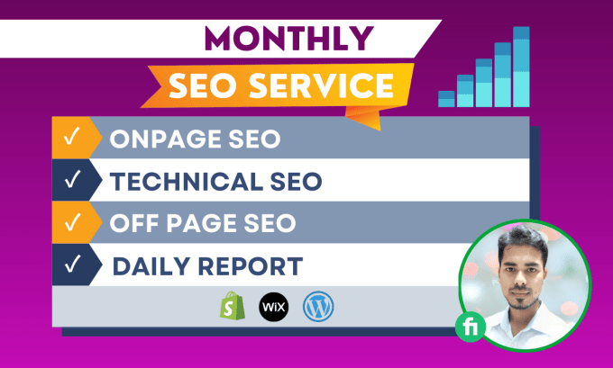 Gig Preview - Do complete monthly SEO for your website google rankings