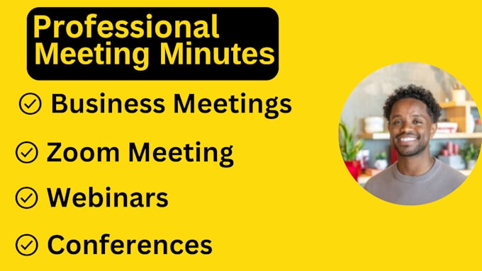 Gig Preview - Write your meeting minutes and summary notes for your official meeting