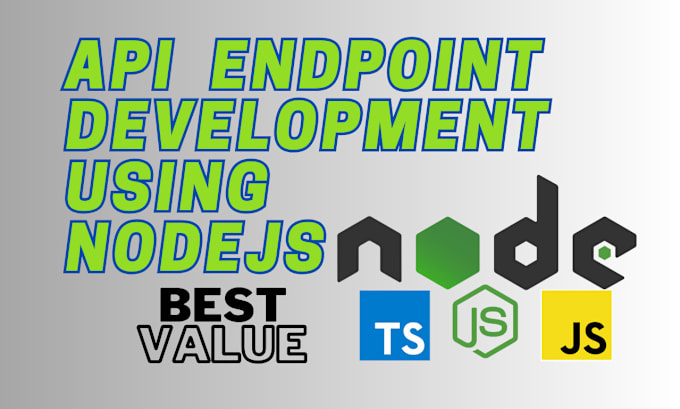 Gig Preview - Write your API endpoints using nodejs