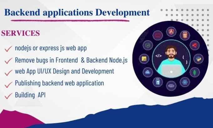 Gig Preview - Develop backend applications in nodejs or fix bugs of web application