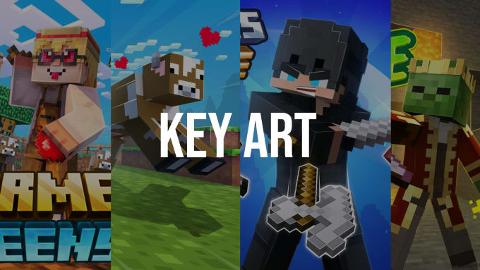 Bestseller - key art design minecraft