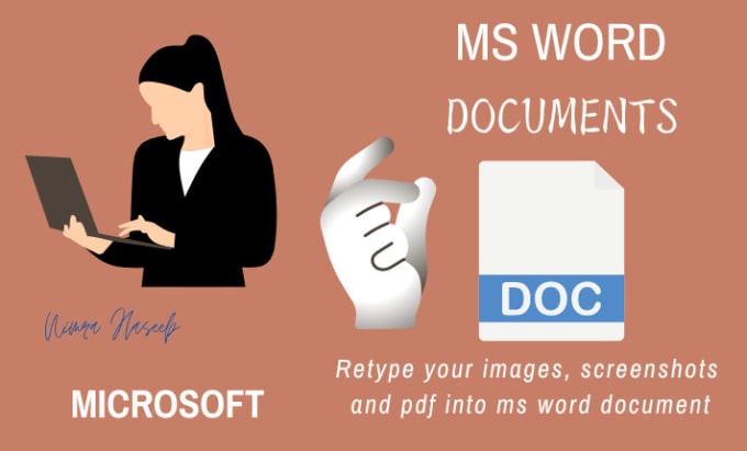 Gig Preview - Transcribe and retype pdf screenshots and images into microsoft word documents