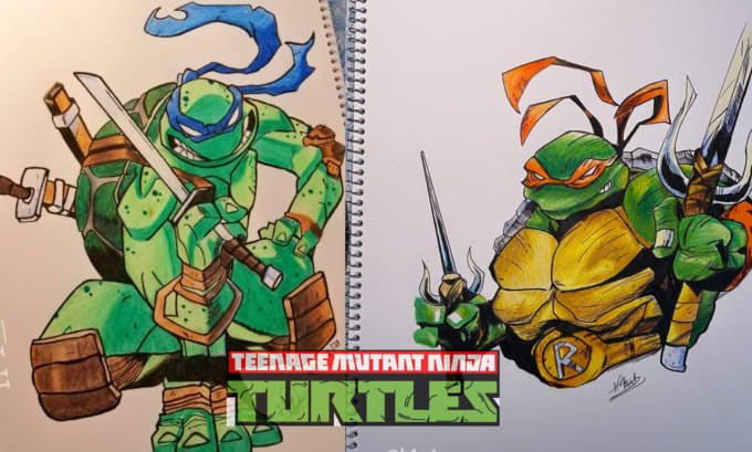 Bestseller - draw any teenage mutant ninja turtles characters for you