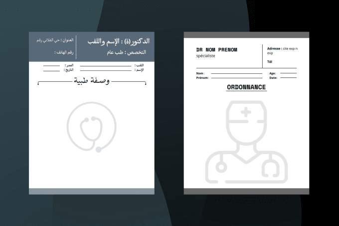 Gig Preview - Design medical and dental prescription pad in arabic