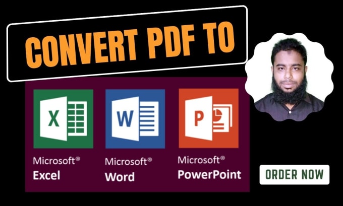 Gig Preview - Convert pdf to ms word, excel powerpoint and retyping job