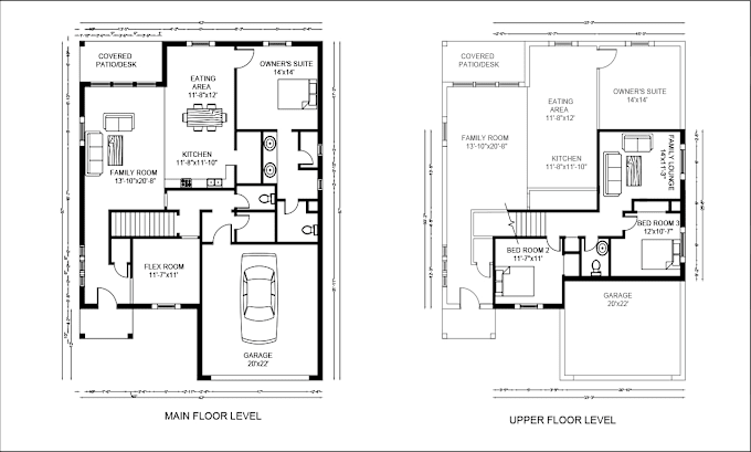 Gig Preview - Draw floor plans, elevations, and sections in autocad 2d