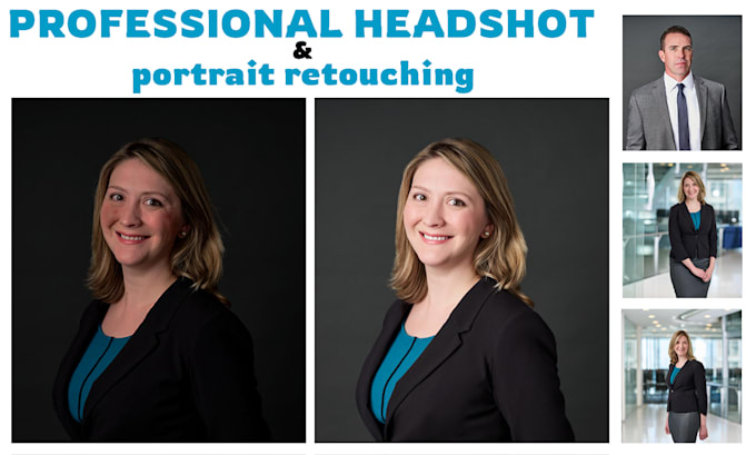 Gig Preview - Do professional headshot and portrait retouching