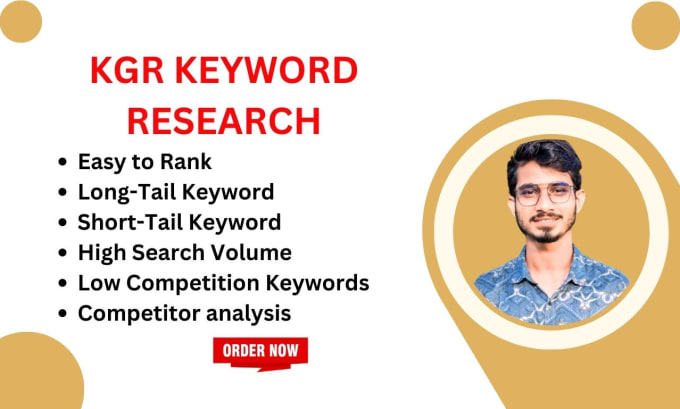 Gig Preview - Do best kgr keyword research with semrush