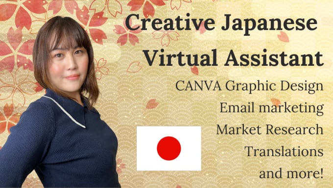 Gig Preview - Be your creative virtual assistant from japan short term