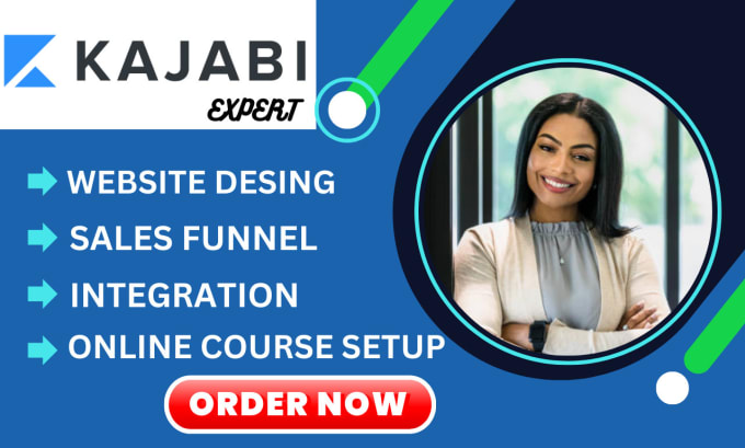 Gig Preview - Build kajabi website, kajabi online course or landing page passion io