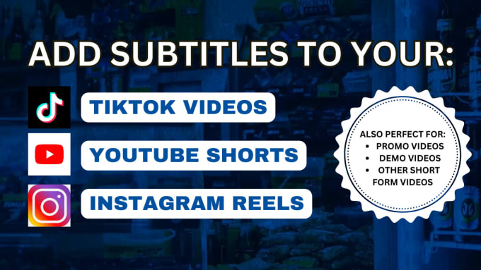 Bestseller - add subtitles to your tiktok videos, youtube shorts, instagram reels