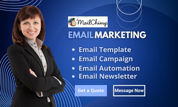 Gig Preview - Setup mailchimp or convertkit email template campaign newsletter and automation