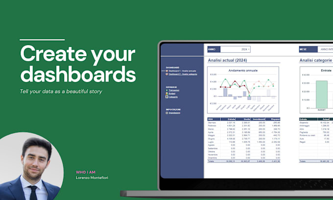 Bestseller - create beautiful dashboard and manage your databases in microsoft excel