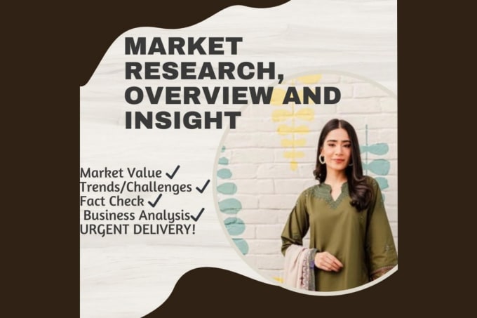 Gig Preview - Do detailed market research, product analysis and business report