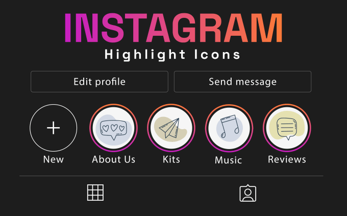 Gig Preview - Design custom instagram highlight icon in 12hrs