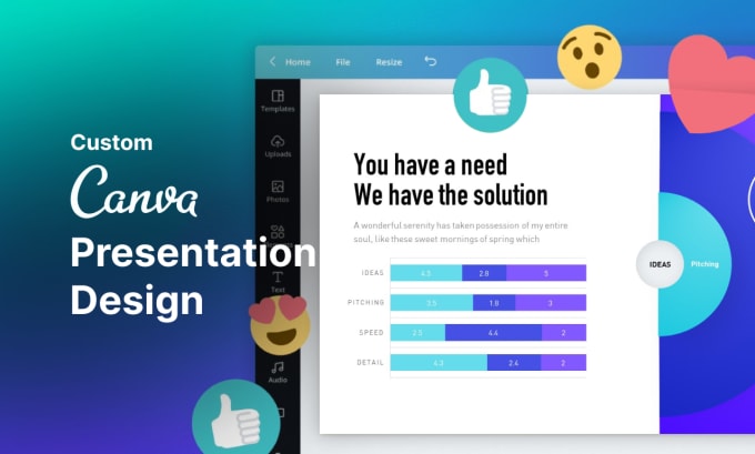 Gig Preview - Professional canva presentation design ready in 24 hours