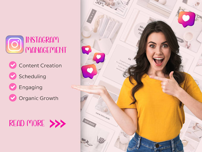 Gig Preview - Manage and organically grow your instagram account