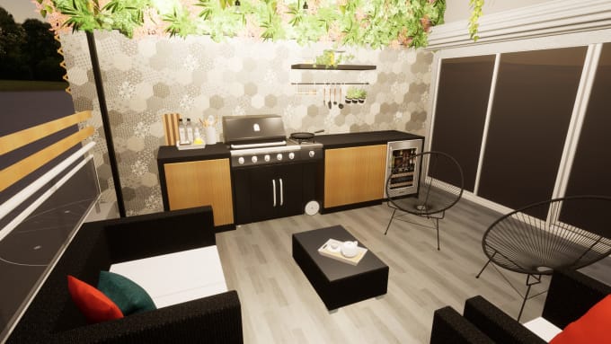 Gig Preview - Do moodboard, 2d floor plan and 3d render for your space