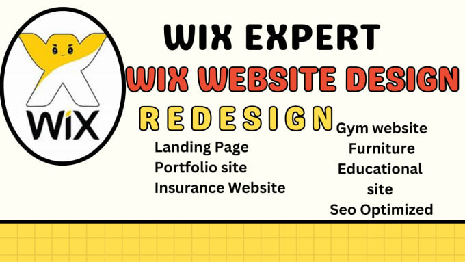 Gig Preview - Do wix website design, wix website redesign wix seo