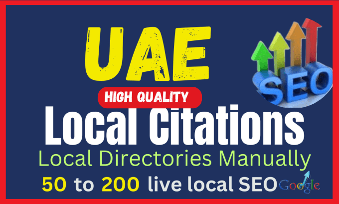 Bestseller - do create best uae local citations local directory manually