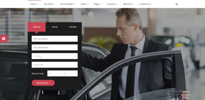 Gig Preview - Build chauffeur, limousine and taxi booking website reservation airport pickup