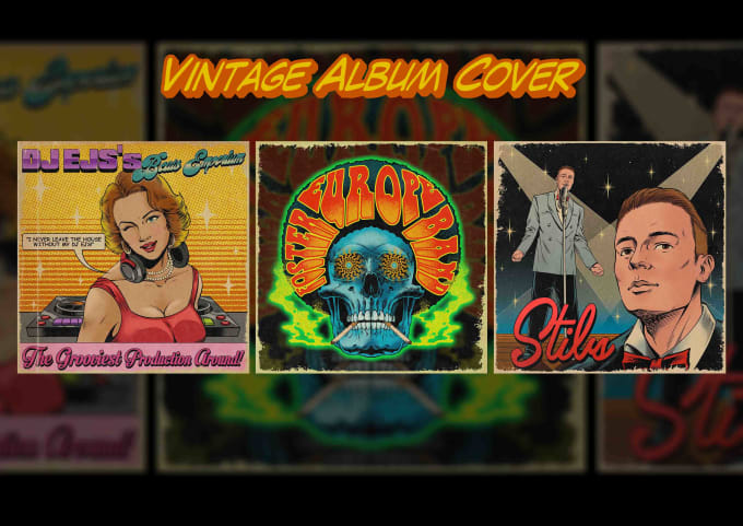 Gig Preview - Make vintage or retro album cover