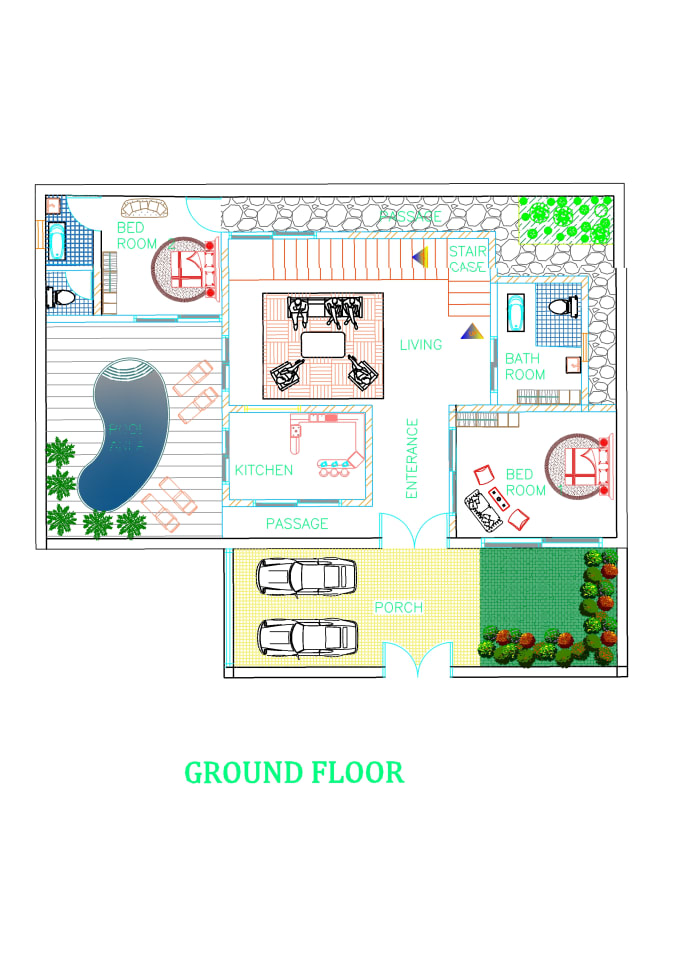 Gig Preview - Architecture floor plan 2d cad