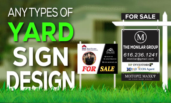 Gig Preview - Design custom yard sign, lawn sign, sign board and signage for any occasion