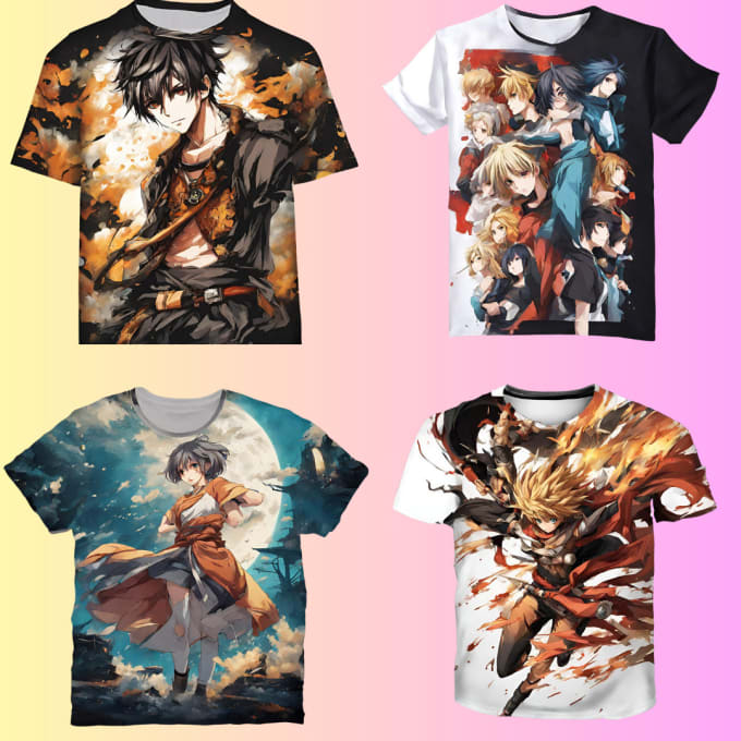 Custom Graphic Anime Adventures Art Character For Men Women T-shirt By  Lotus-leafal - Artistshot