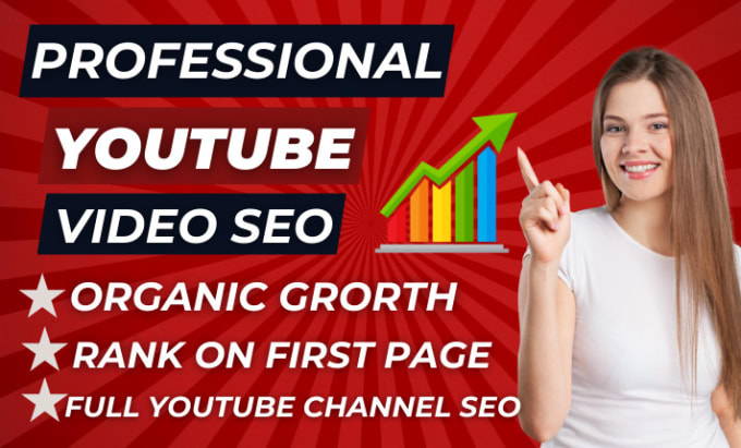 Gig Preview - Be your certified youtube channel and video SEO expert