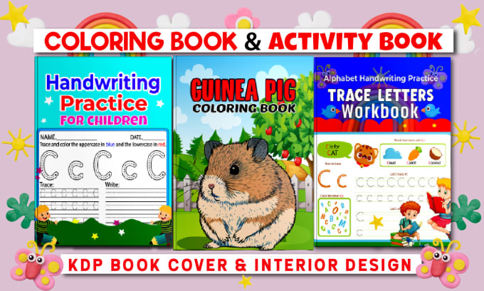 Gig Preview - Design kids activity book, coloring book cover and interior for amazon KDP