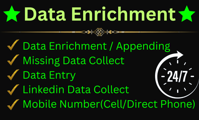 Gig Preview - Do company data enrichment, missing data collection, direct phone collection