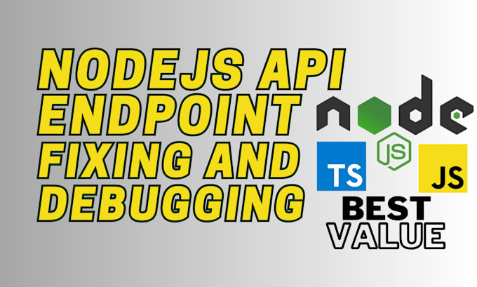 Gig Preview - Debug and fix your nodejs API endpoints