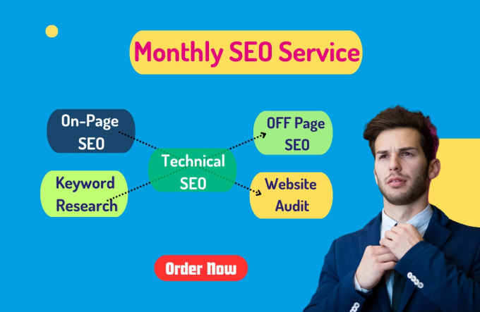 Gig Preview - Do monthly SEO service your website for google top position